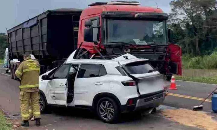 Após 22 dias internada, vítima de grave acidente na BR-277, filha de ex- prefeito deixa a UTI