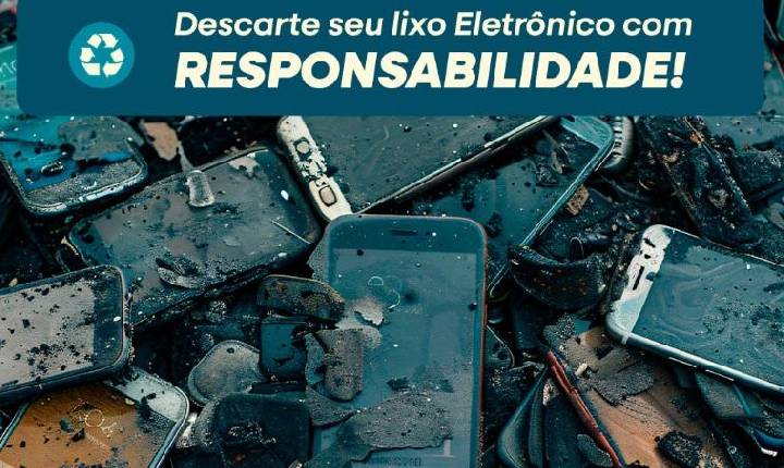 Campanha em Santa Helena recolhe aparelhos eletrônicos antigos para reciclagem