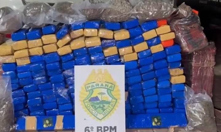 Casal é preso com mais de 200 quilos de maconha na BR-277