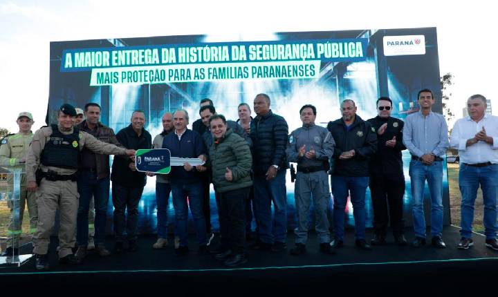 Estado reforça segurança pública da região Oeste com entrega de 49 viaturas novas
