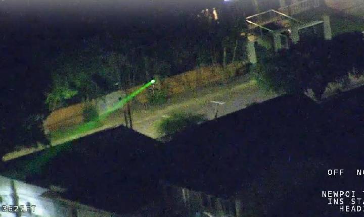 Feixe de luz contra helicóptero da PM termina com suspeito levado à delegacia da PF