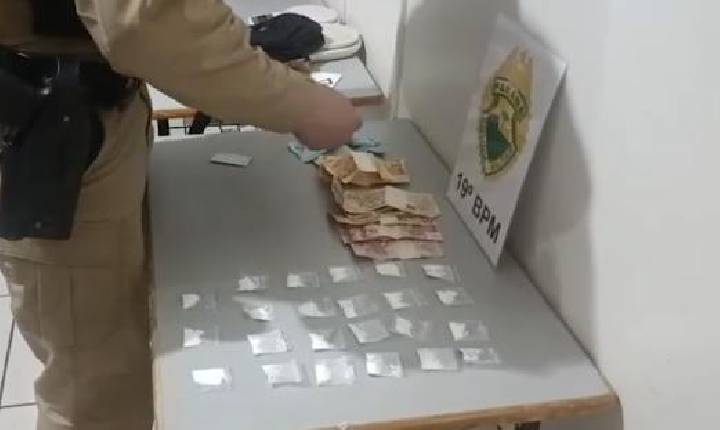 Perseguição termina com prisão por tráfico e apreensão de cocaína em Toledo