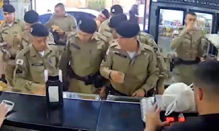 Polícia fecha padaria para café da tarde e vídeo diverte internet