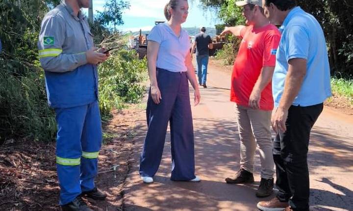 Prefeitura e Copel iniciam mutirão de limpeza de rede para evitar quedas de energia