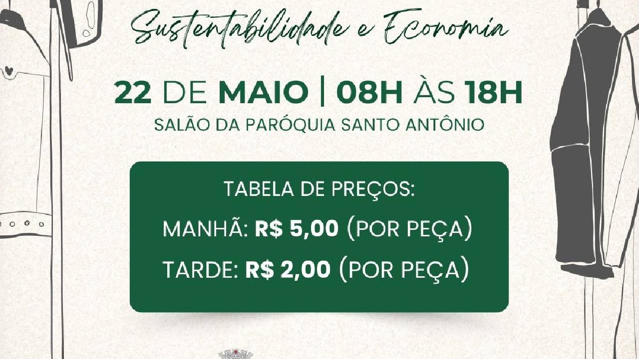 Prefeitura e Usina de Reciclagem promovem bazar solidário com foco em sustentabilidade e economia circular