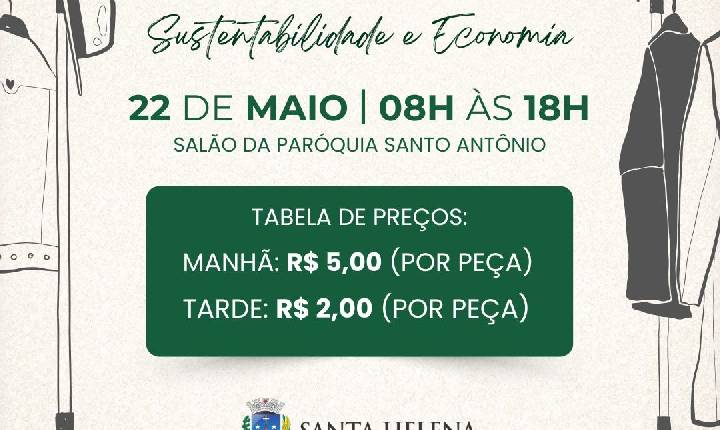Prefeitura e Usina de Reciclagem promovem bazar solidário com foco em sustentabilidade e economia circular