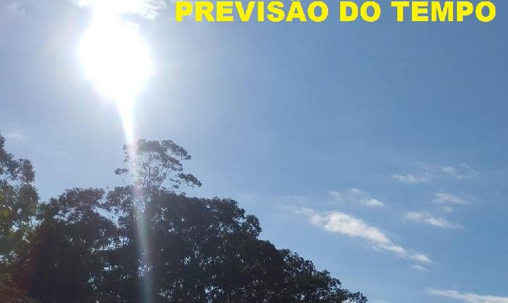 Quinta-feira de sol e máxima de 30°C em Santa Helena