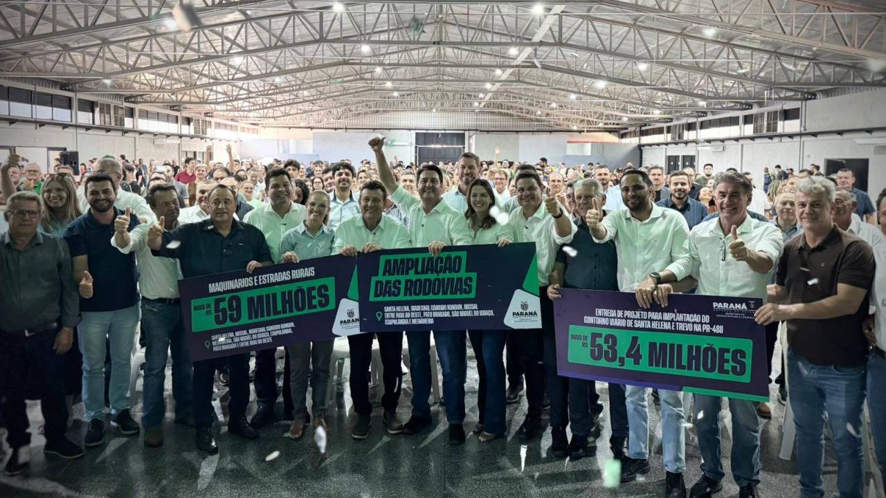 Santa Helena recebe investimento histórico e avança com novo contorno viário, trevo de acesso e revitalização da Praça Orlando Webber