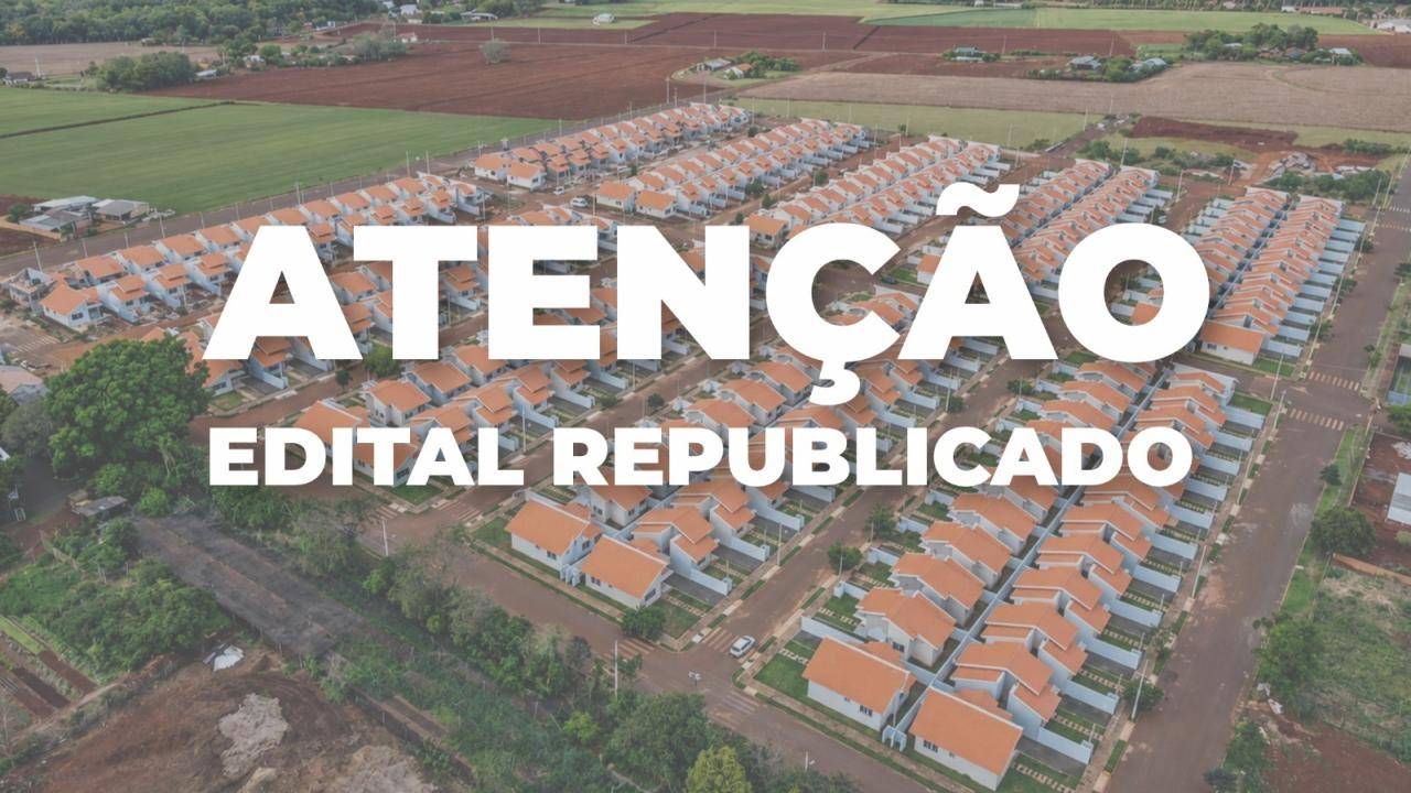 Santa Helena republica edital com resultado de análise documental do programa de habitação