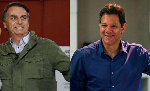 Bolsonaro e Haddad votam acompanhados de suas esposas e demonstram otimismo
