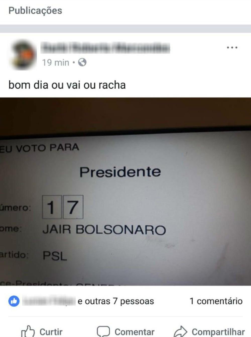 Eleitor do Paraná é levado para delegacia depois de postar no Facebook foto do voto na urna