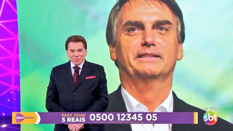 Bolsonaro liga para Silvio Santos em pleno Teleton, apresentador se desmancha em elogios e faz previsão