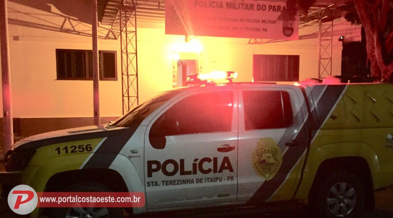 Mulher é presa pela PM após agredir jovem de 17 anos e criança de 1 ano e três meses em Santa Terezinha de Itaipu