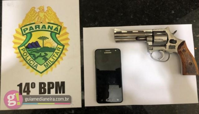 PM prende em flagrante dupla que cometiam assaltos na região