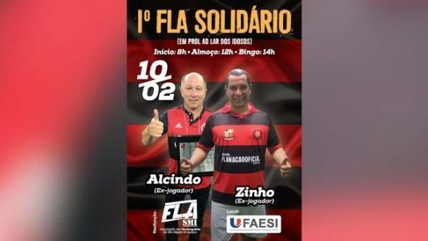 1º FLA Solidário de SMI terá presença de Zinho, tetracampeão mundial pelo Brasil