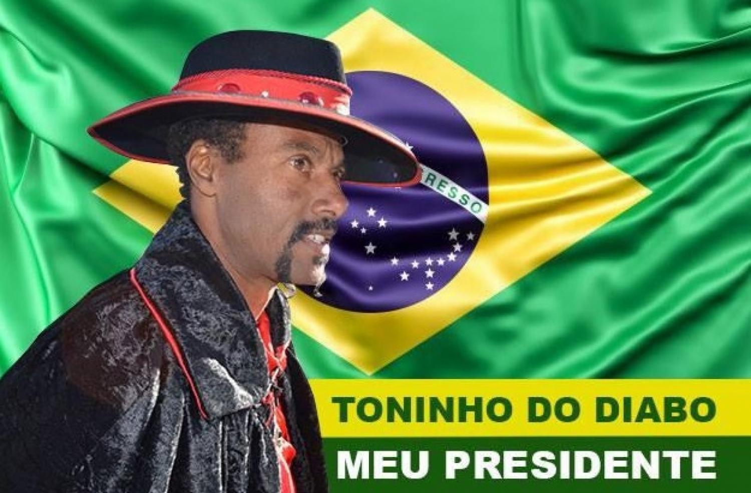 Mais um: Toninho do Diabo se proclama presidente do Brasil