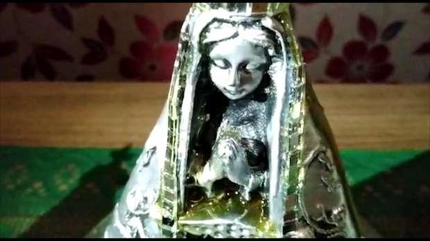 Imagem de Nossa Senhora Aparecida jorra mel em Corbélia