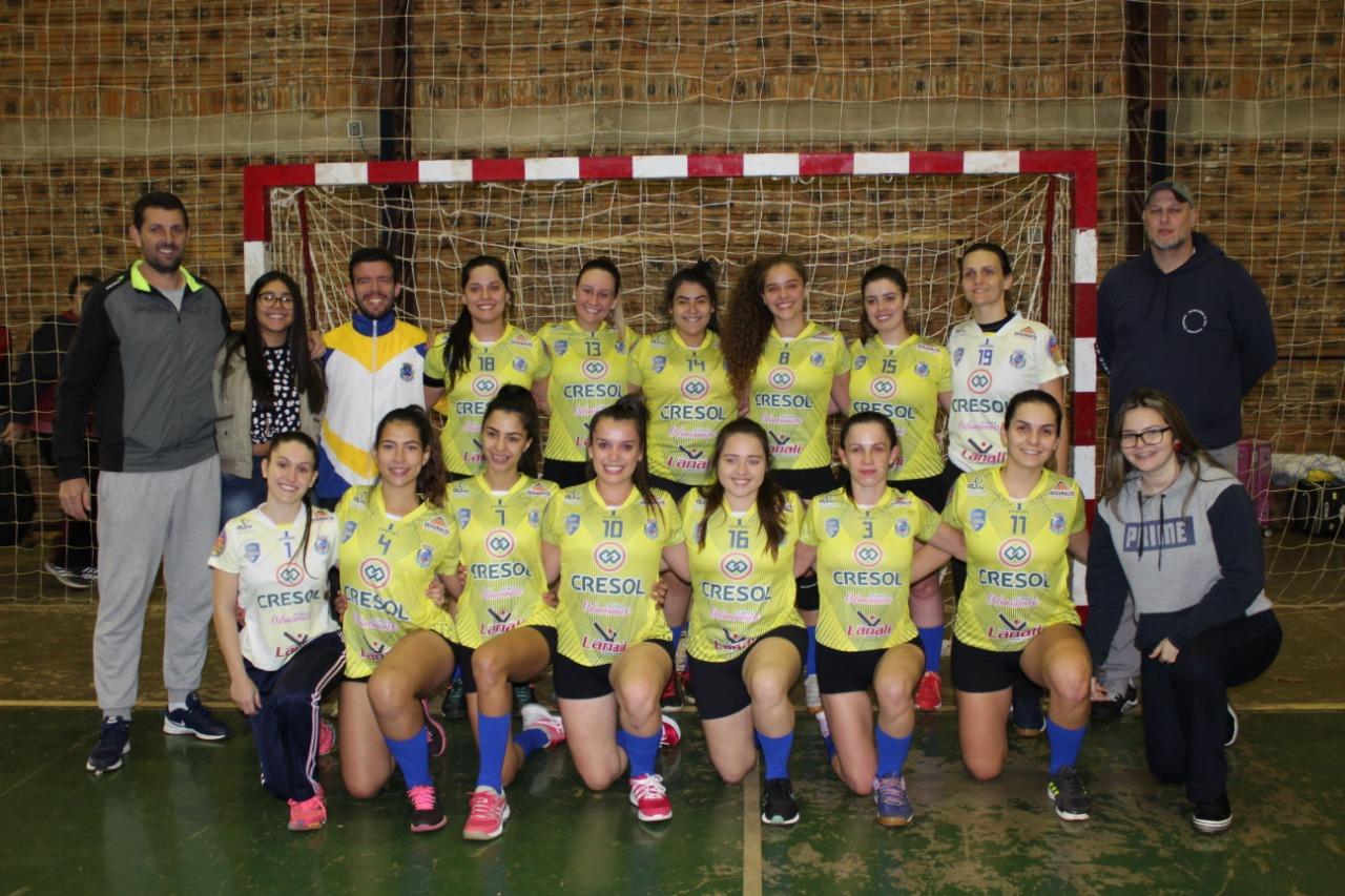 Jogos Abertos: Handebol Feminino de Santa Helena ficou em segundo lugar