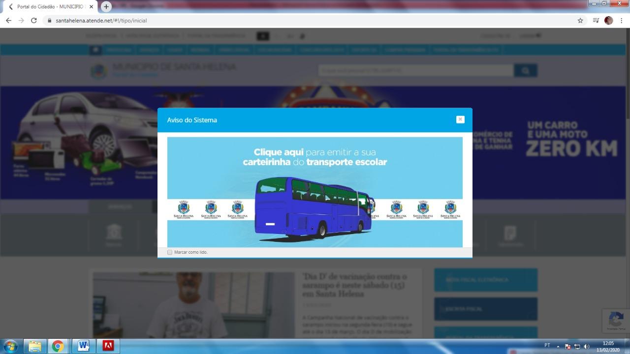 Cadastro para transporte universitário intermunicipal já está disponível