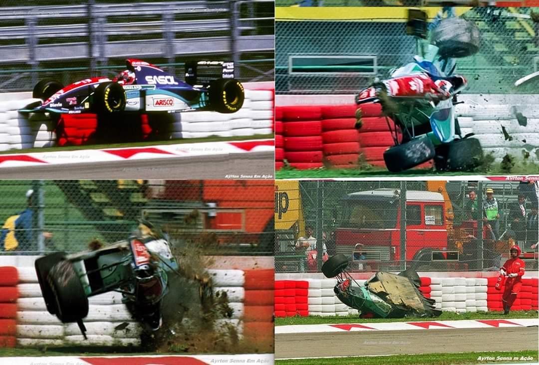 Há 26 anos Rubens Barrichello sofria grave acidente no mesmo autódromo em que Senna morreu dias depois