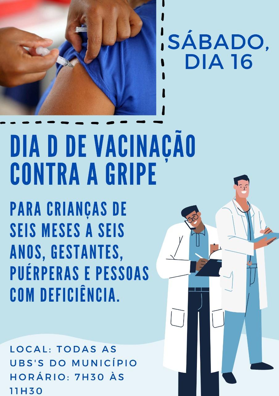 Sábado será de vacinação contra a Gripe em Santa Helena