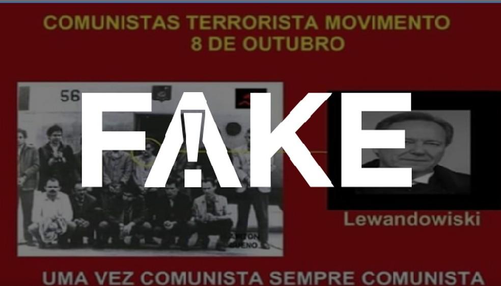 É #FAKE que Lewandowski está apareceria preso em foto e que integrou MR-8