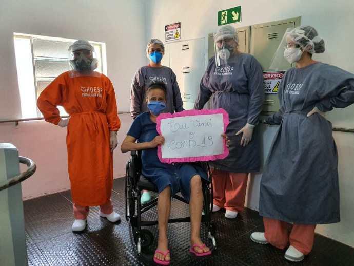 Paciente da HOESP/Hospital Bom Jesus vence a COVID-19 após 21 dias na UTI