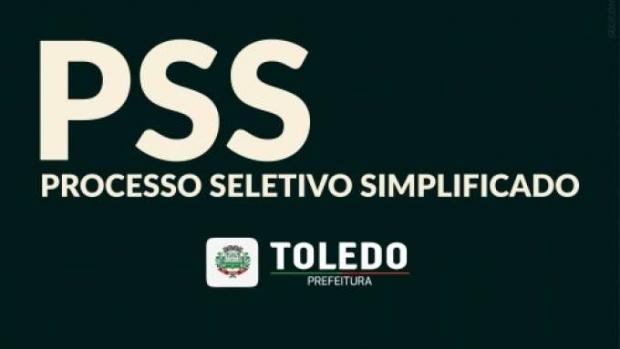 Prefeitura de Toledo abre inscrições para 32 vagas por PSS