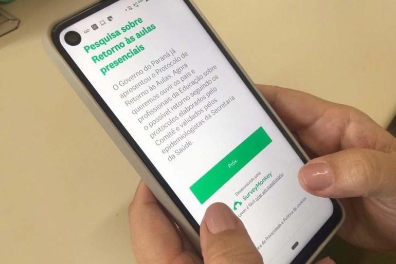 Pesquisa quer saber a opinião de pais e professores sobre o retorno às aulas na rede estadual de educação