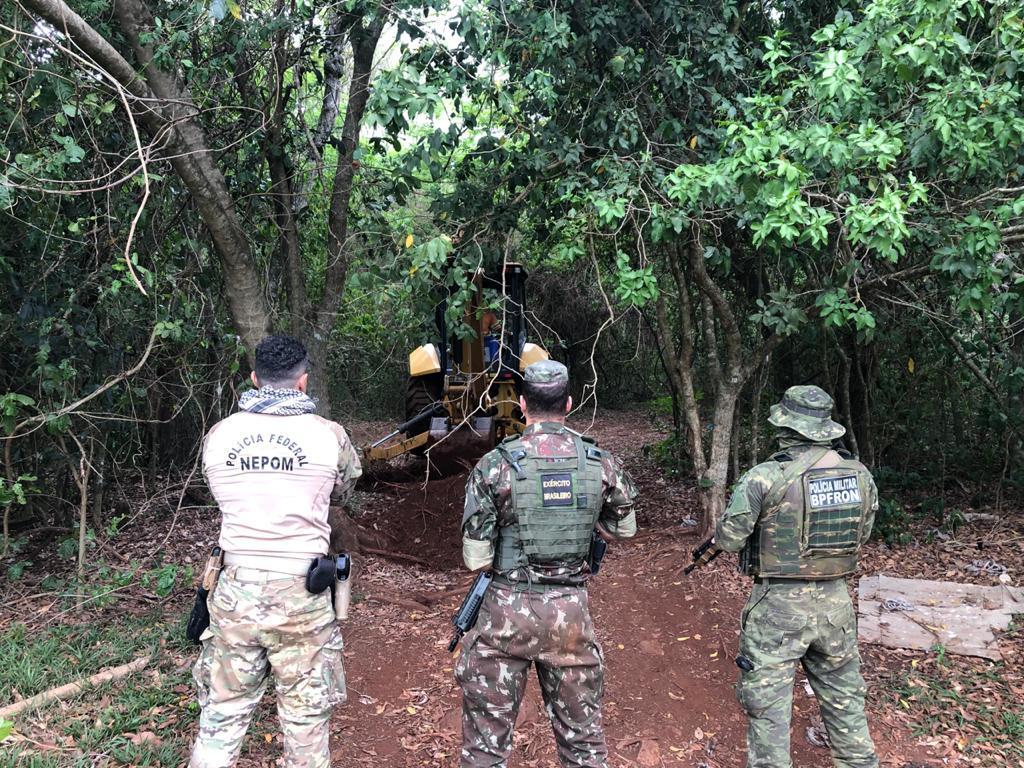 Forças de Segurança realizam segunda operação de destruição de portos clandestinos em Santa Helena e região