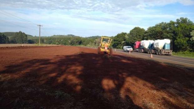 Obras de implantação de terceiras faixas avançam na BR 277