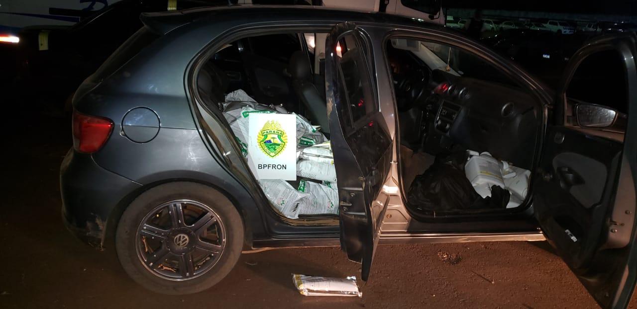 Carro carregado com agrotóxicos contrabandeados é apreendido em Diamante