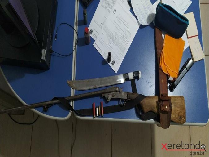 Mulher é agredida com facão após deixar panela no fogo no interior de Santa Helena