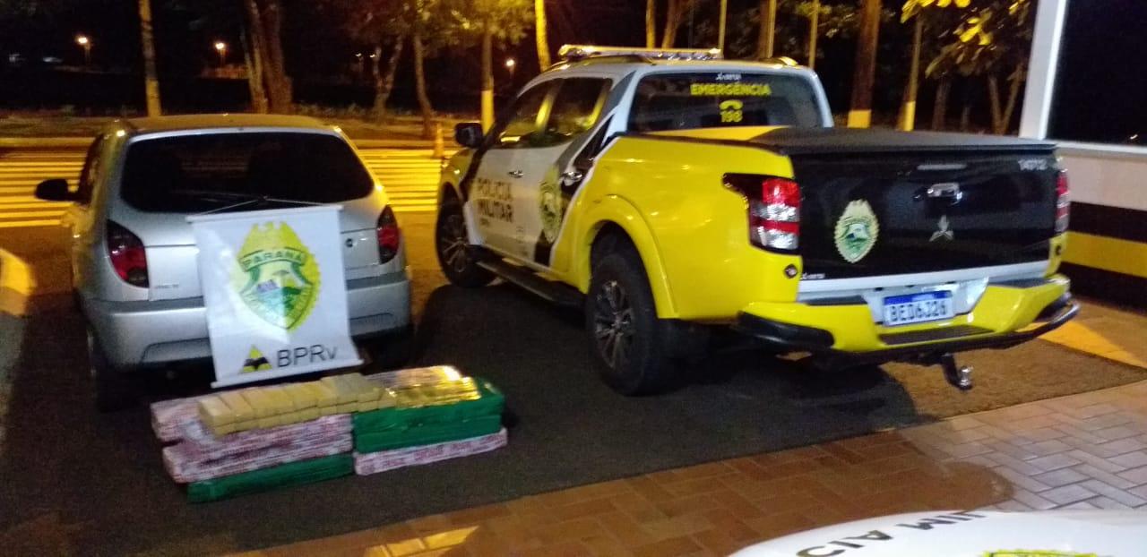 PRE de Santa Helena prende casal com mais de 100 kg de maconha