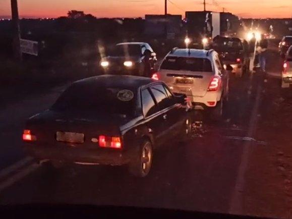 Acidente envolve quatro veículos na BR-163 em Marechal Rondon
