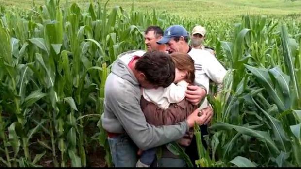 Bebê desaparecido desde domingo é encontrado em milharal