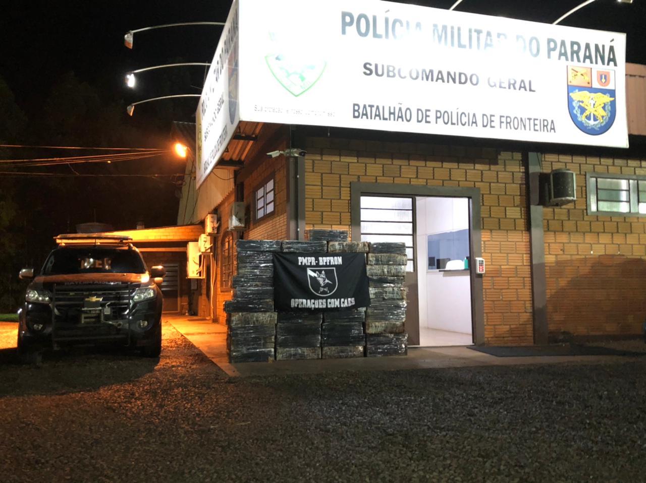 BPFRON apreende 993 quilos de maconha durante Operação Hórus em Entre Rios do Oeste