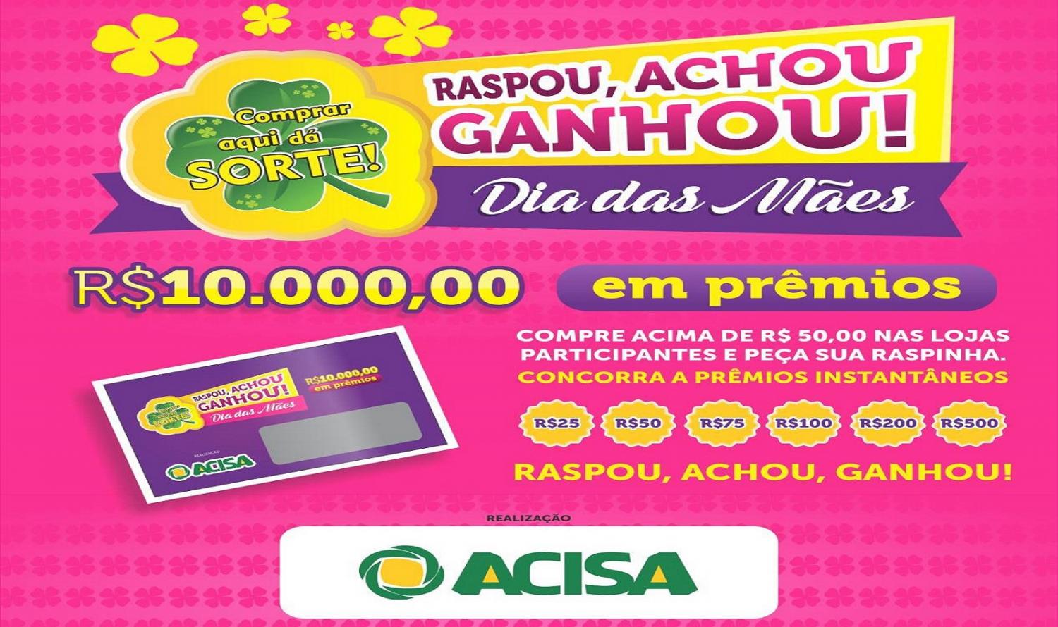 Campanha do Comércio de Santa Helena já distribui R$2mil em prêmios no mês das mães