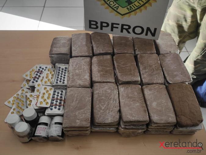 Jovem é preso com maconha em ônibus de linha na região de fronteira