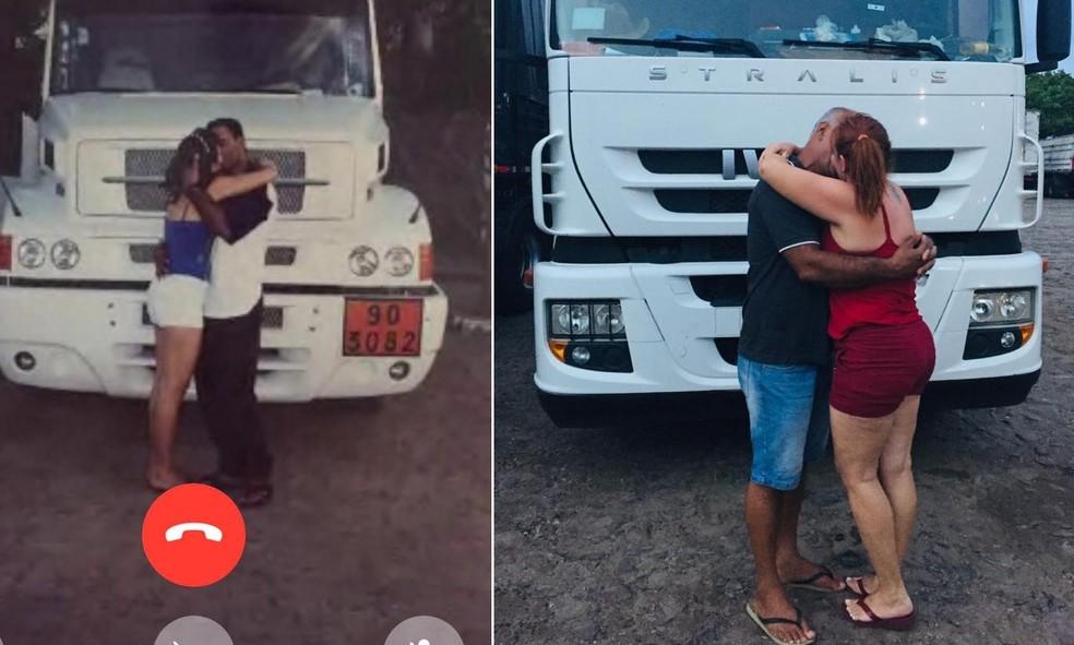 Após 20 anos sem contato, casal se reencontra no Dia dos Namorados e recriam foto