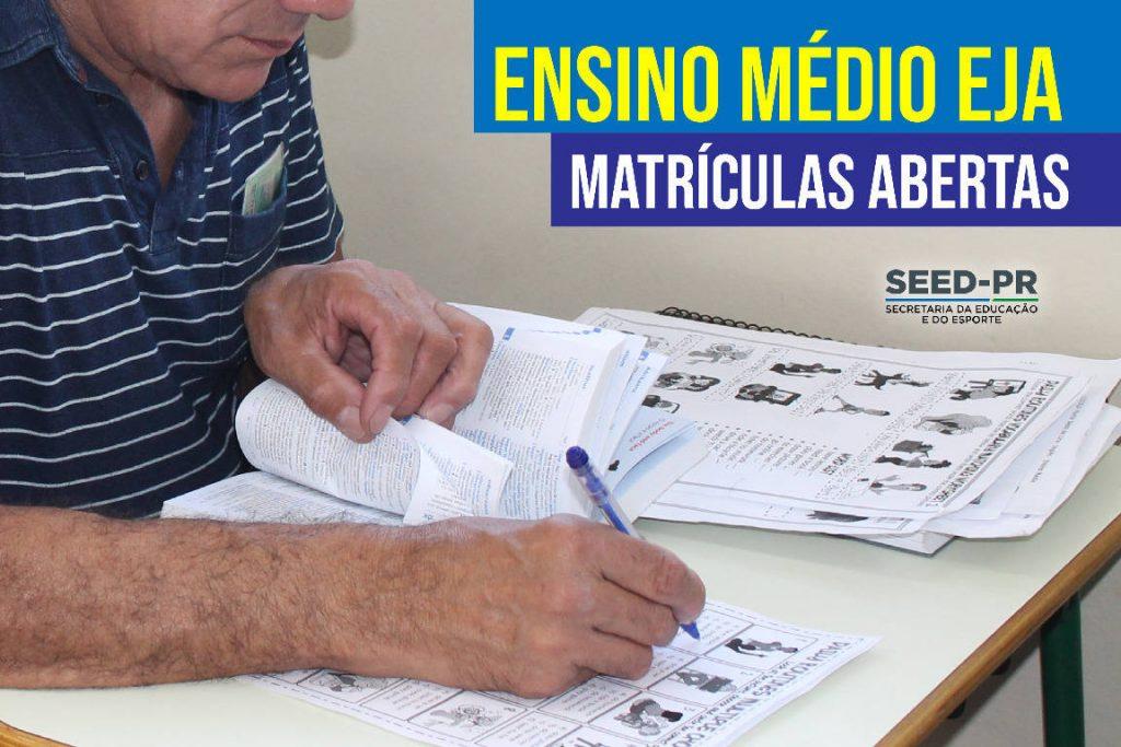 Ensino Médio EJA agora pode ser concluído em um ano e meio; matrículas estão abertas