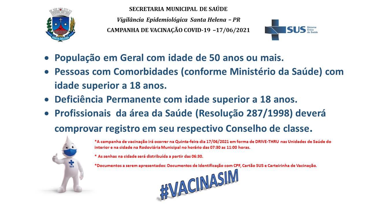 Gestantes e puérperas são vacinadas contra a covid-19 em Santa Helena