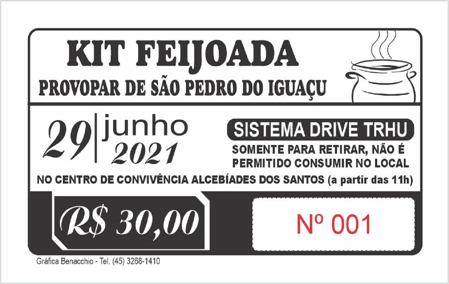 Provopar de São Pedro do Iguaçu promove Feijoada Solidária