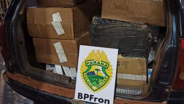 BPFron apreende cigarros contrabandeados em Guaíra