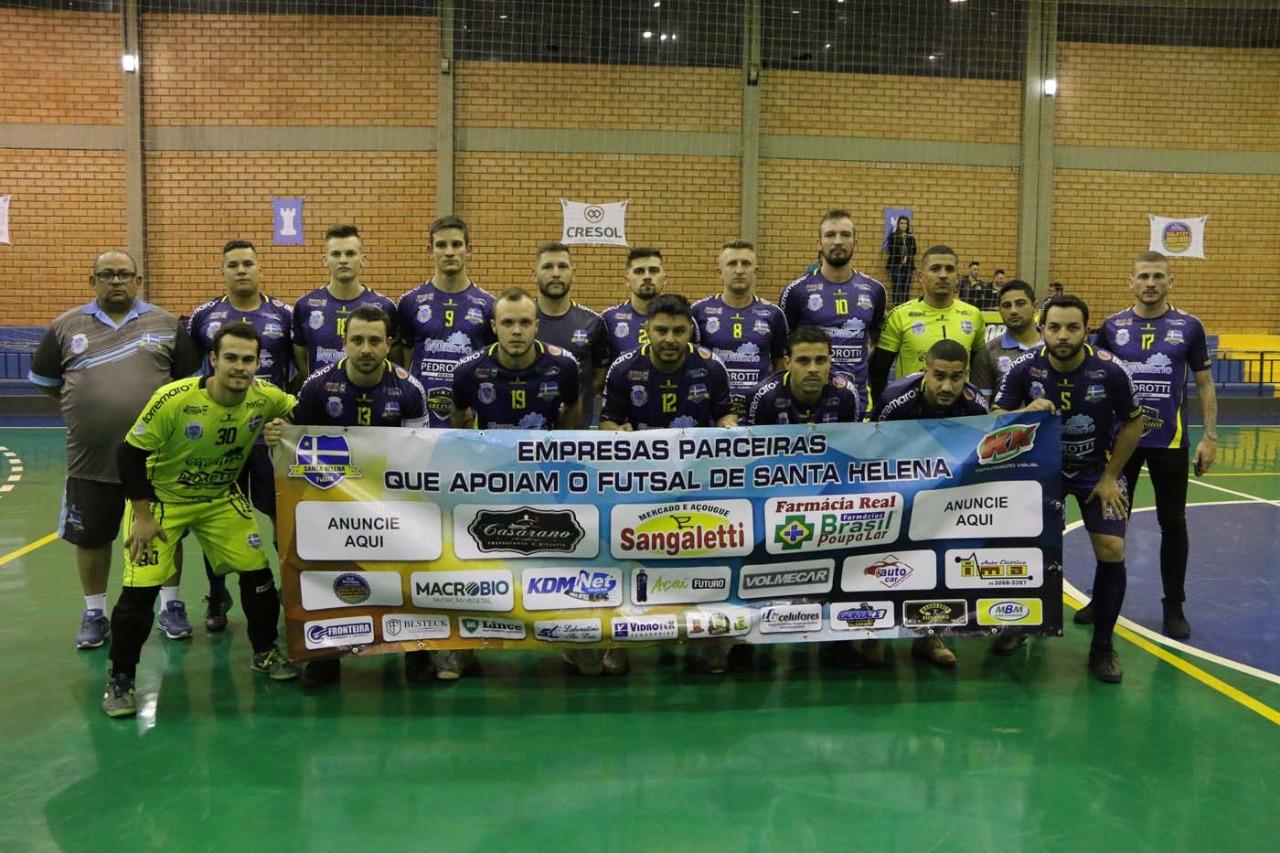 Santa Helena Futsal termina em 1º lugar da chave e se concentra para a próxima fase