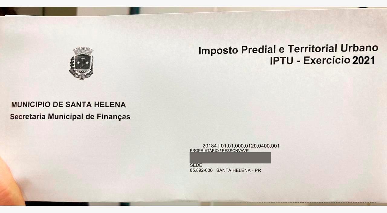 Contribuintes de Santa Helena têm até o final de março para pagamento do IPTU 2021