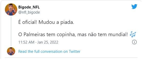 E a musiquinha? Torcedores zoam após Palmeiras vencer sua primeira Copinha