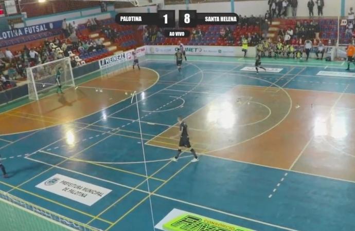 Santa Helena vence Palotina fora de casa com goleada e é líder do grupo A da Taça Bronze