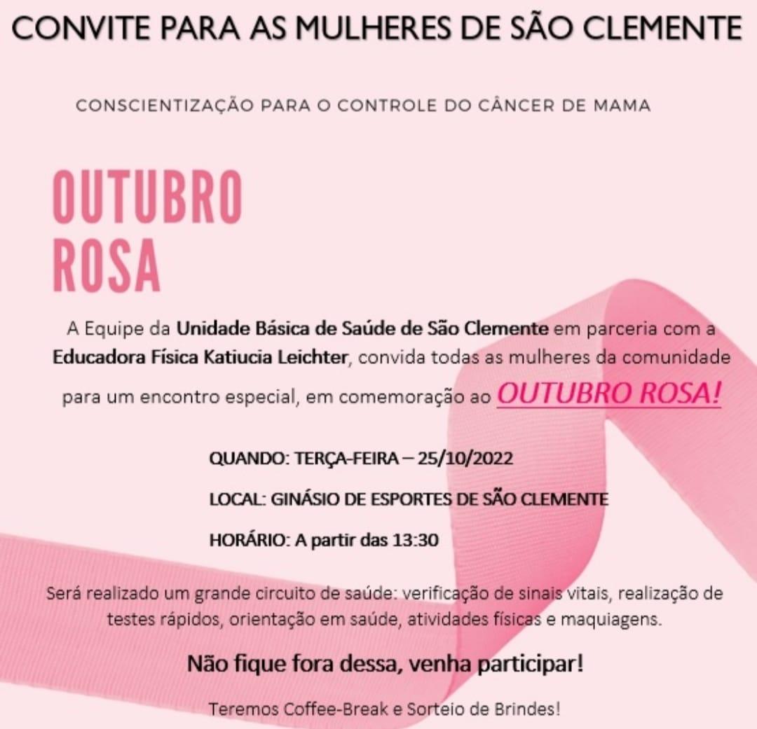 Outubro Rosa: Circuito de saúde será ofertado a mulheres de Santa Helena