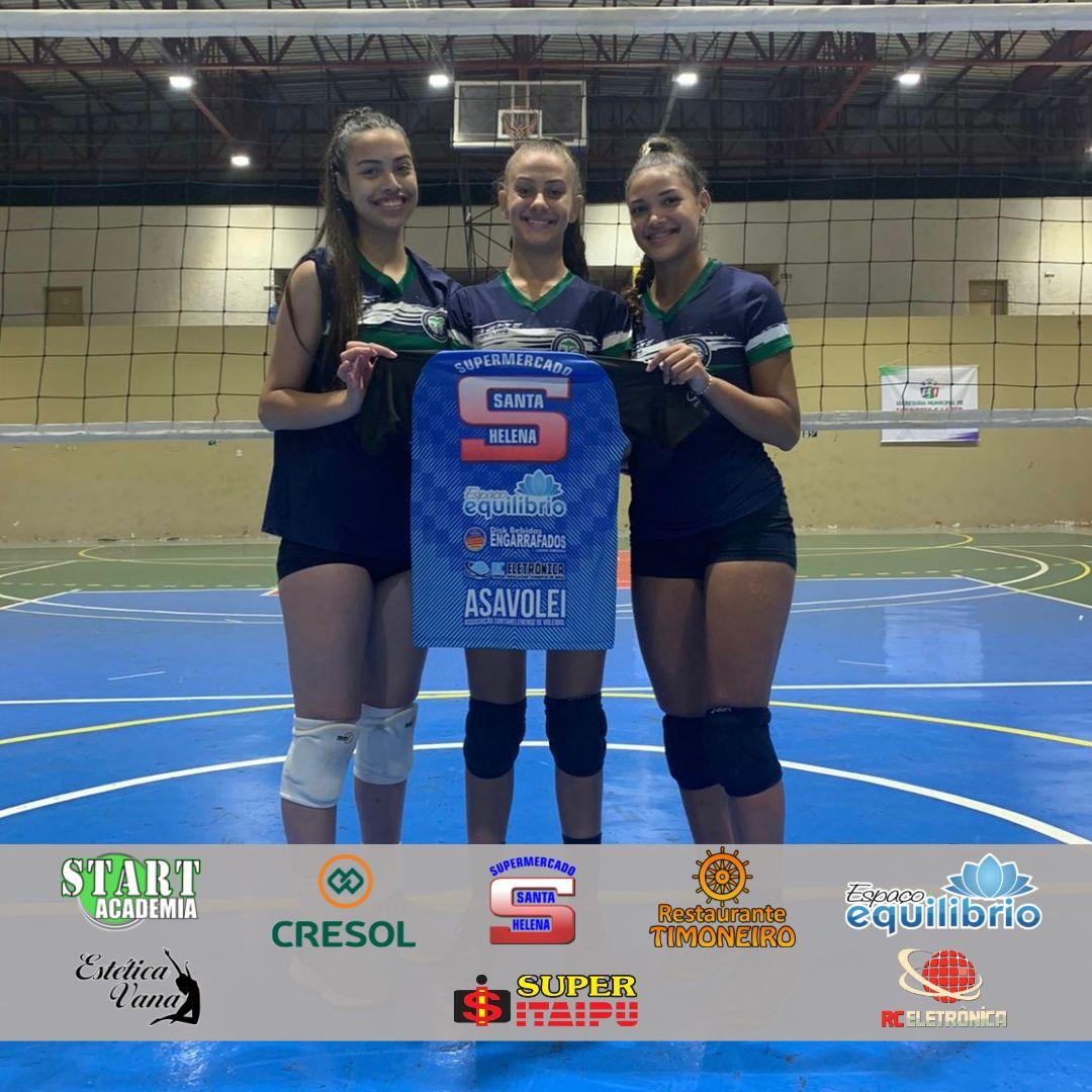 Atletas de Santa Helena são convocadas para seleção paranaense de vôlei